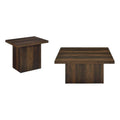 Dark Pine 2-Piece Square Coffee Table Set G77093