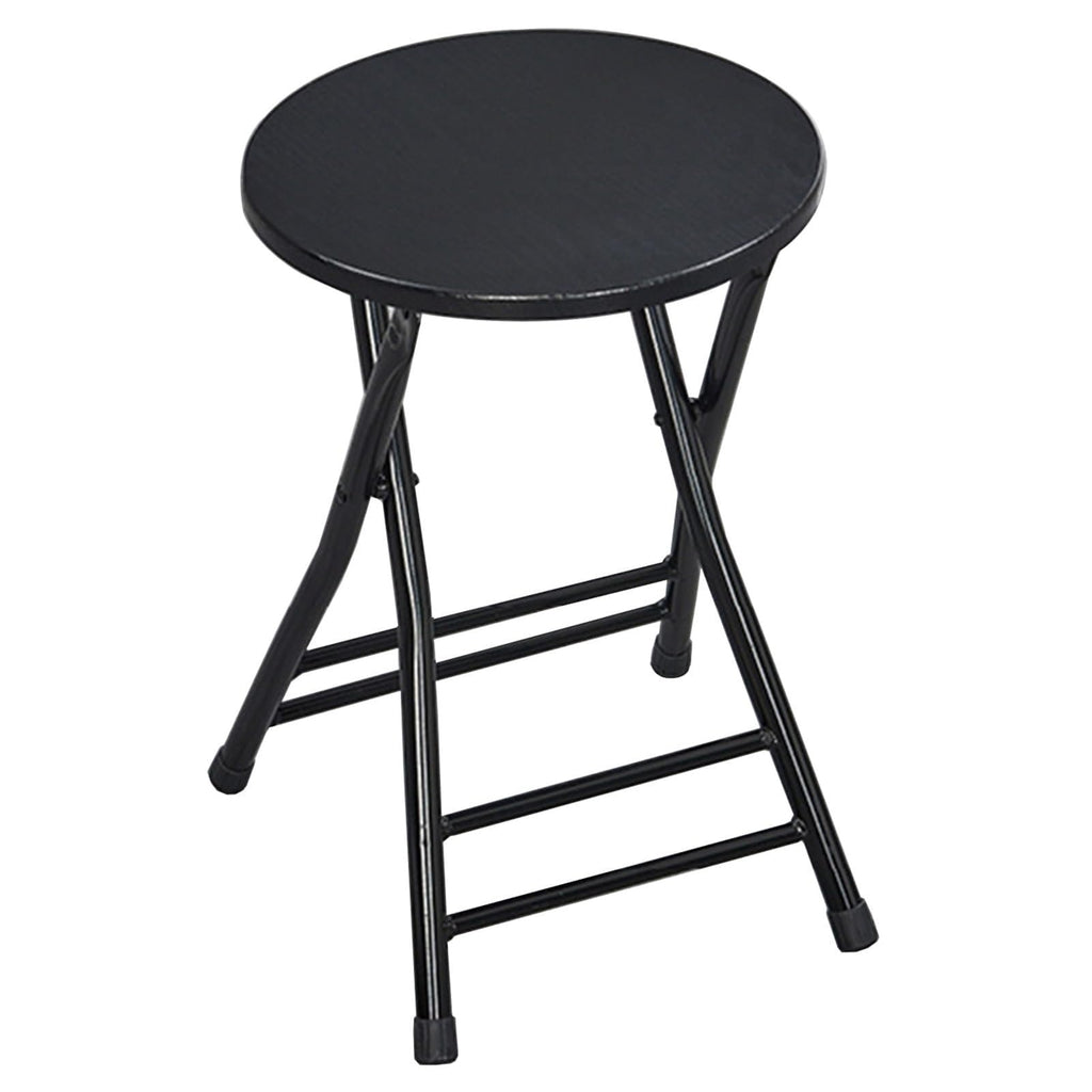18 Inch Backless Folding Bar Stool with Footrest Q383
