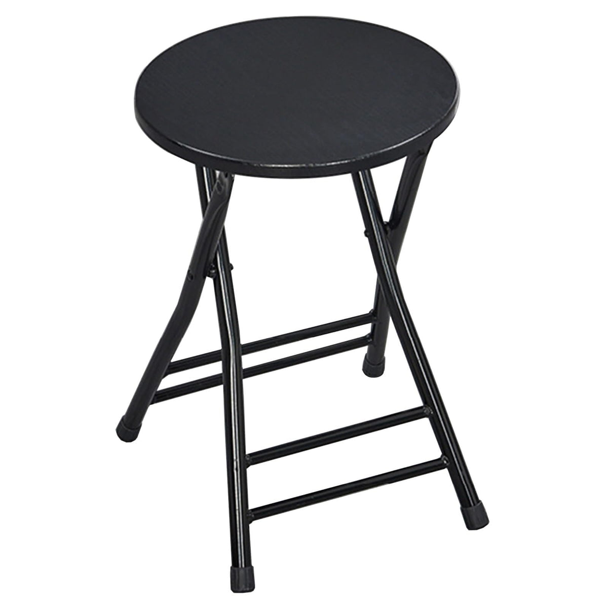 18 Inch Backless Folding Bar Stool with Footrest Q383