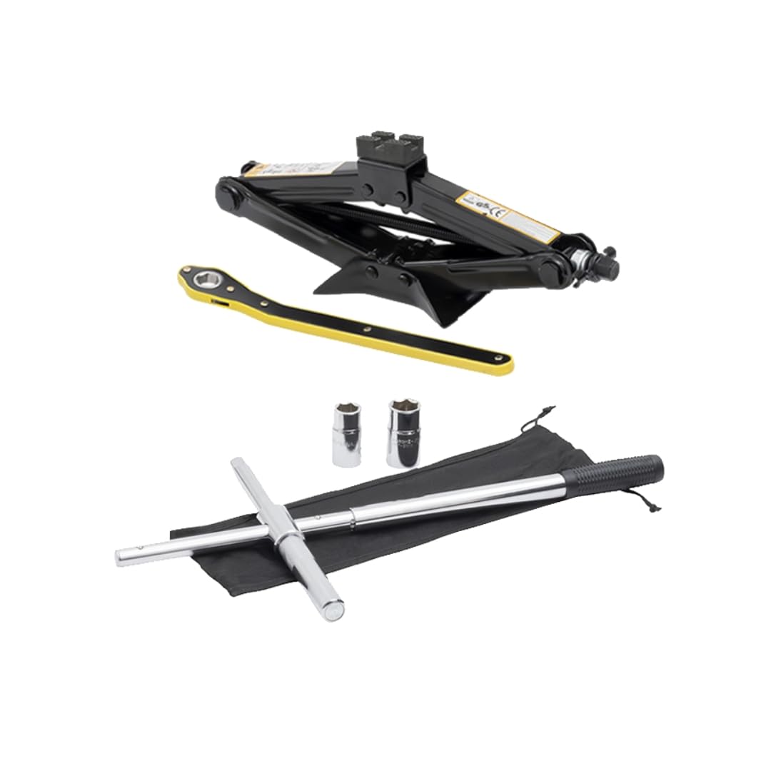 Spare Tire Changing Kit with Scissor Jack and Cross-Wrench I828