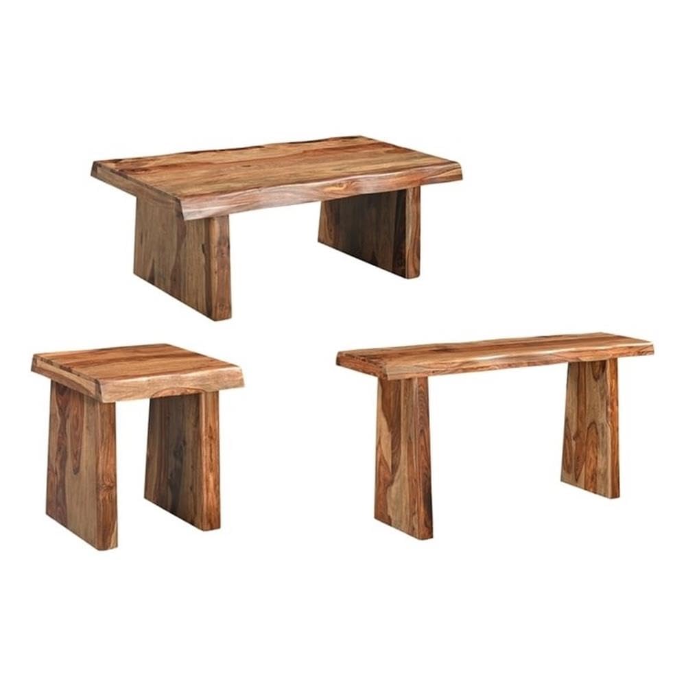 Solid Wood 3-Piece Table Set D8997