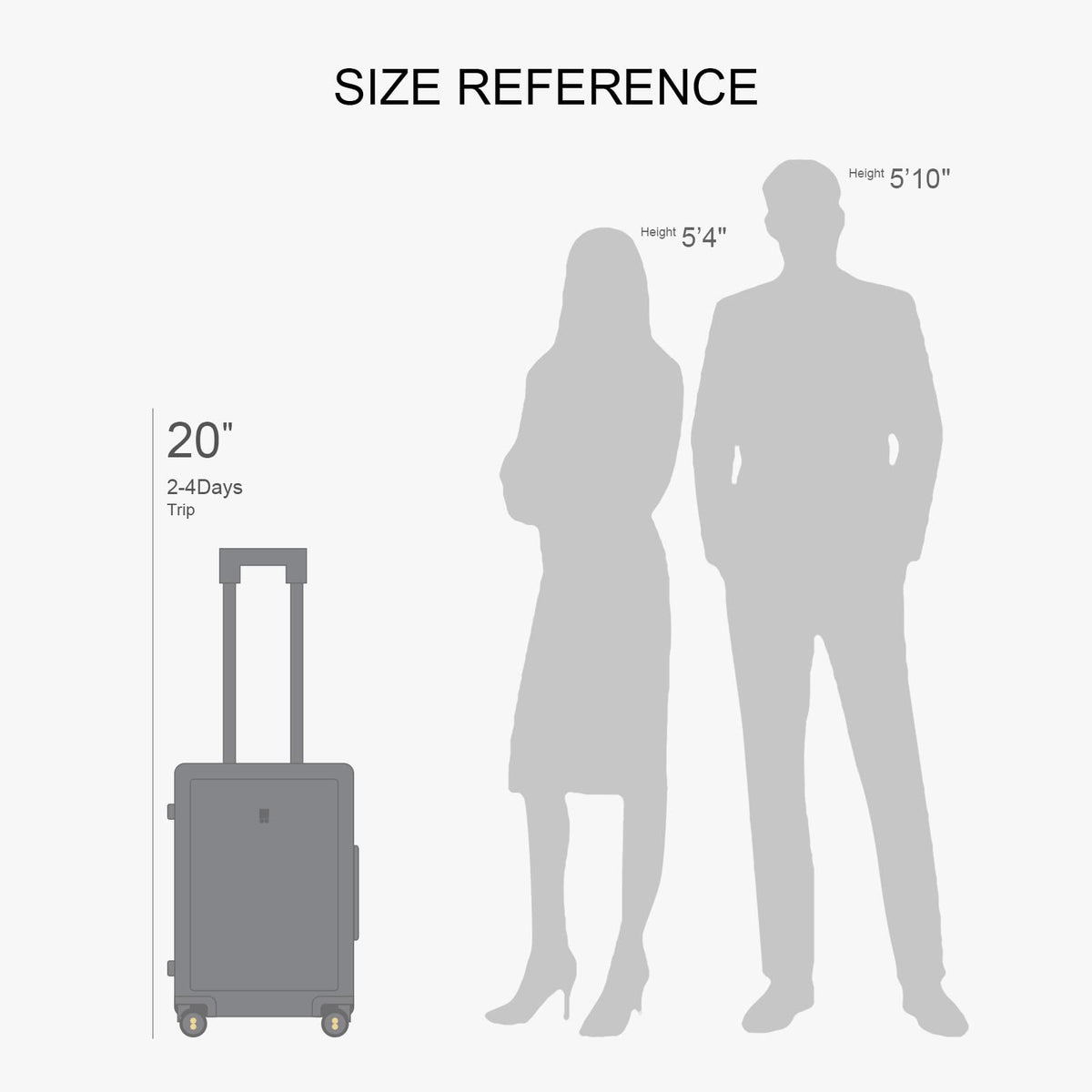 Hard Shell 20 Inch Carry on Luggage Polycarbonate X86917