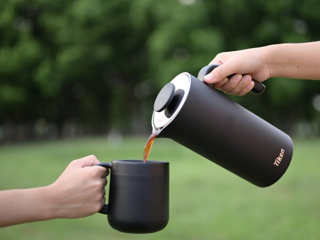 Black 34Oz Stainless Steel French Press Coffee Maker O51098