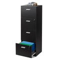 4 Drawer Wood File Cabinet with Lock O44089