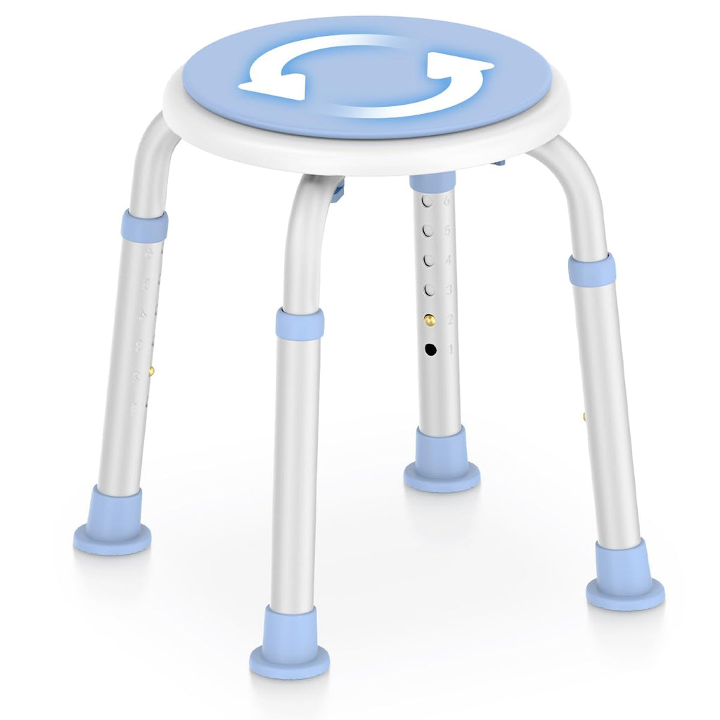 360 Rotating Swivel Shower Seat with Anti-Slip Rubber Tips K61715