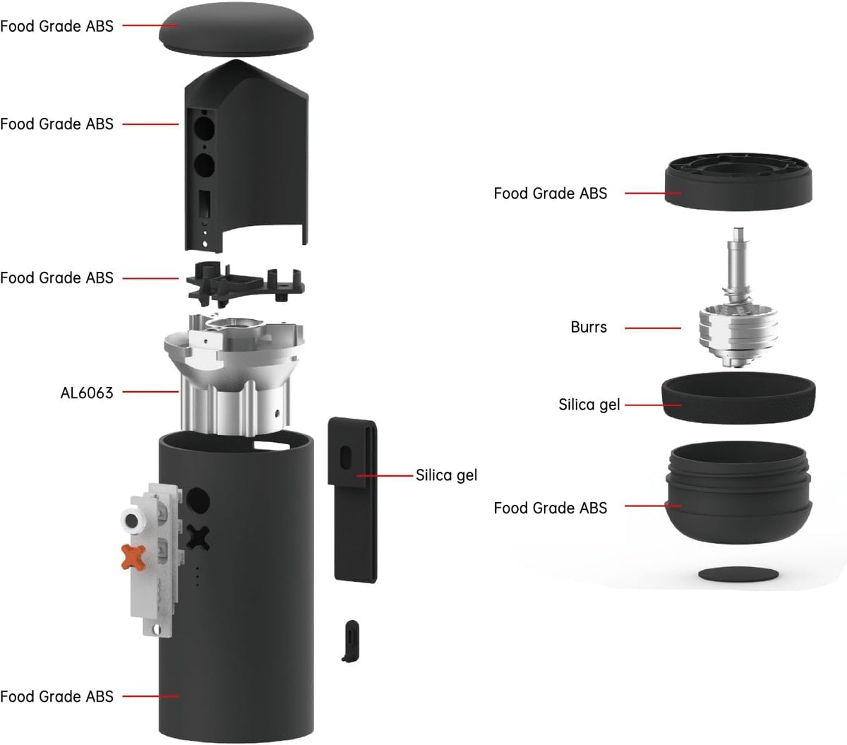 Portable Electric Conical Burr Coffee Grinder G989825