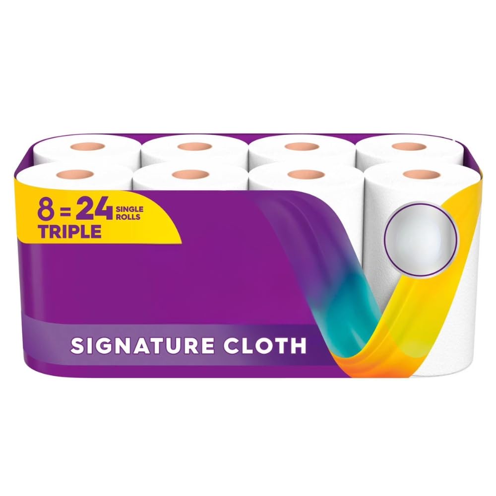 Cloth Paper Towels, 8 Triple Rolls L1662