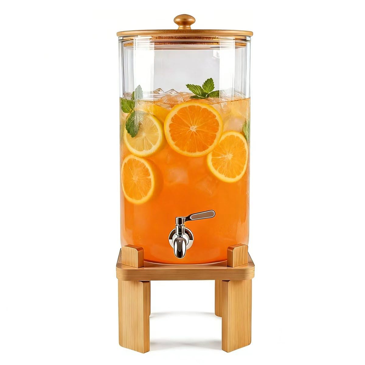 2.3 Gallon Glass Beverage Dispenser with Spigot J9296