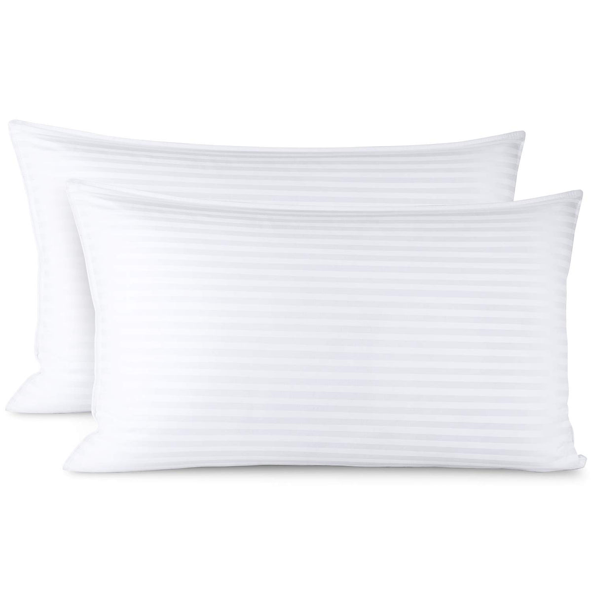 King Size Set of 2 Down Alternative Cotton Bed Pillows B12668