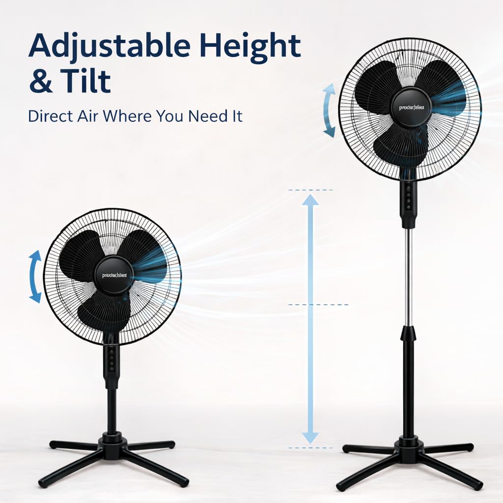 16-Inch 3-Speed Oscillating Pedestal Fan N267066