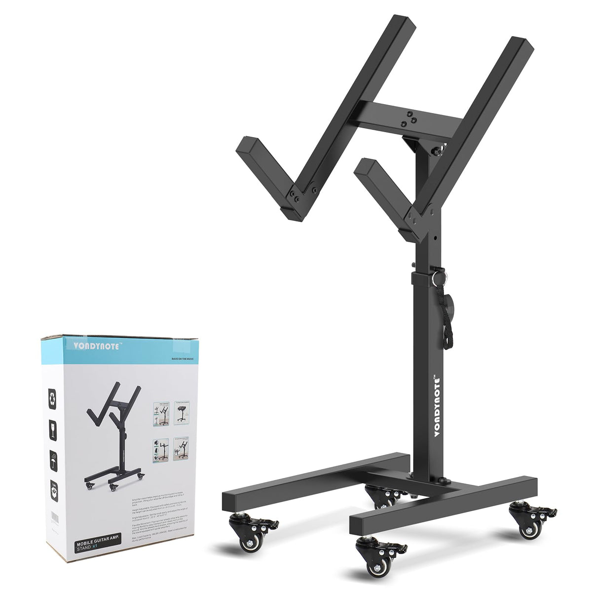 Adjustable Guitar Amp Stand with Wheels T849919