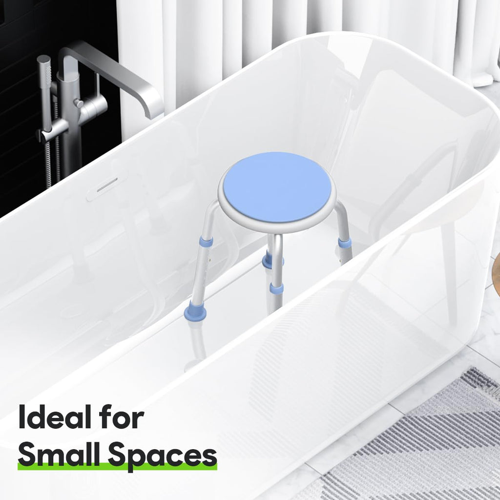 360 Rotating Swivel Shower Seat with Anti-Slip Rubber Tips K61715