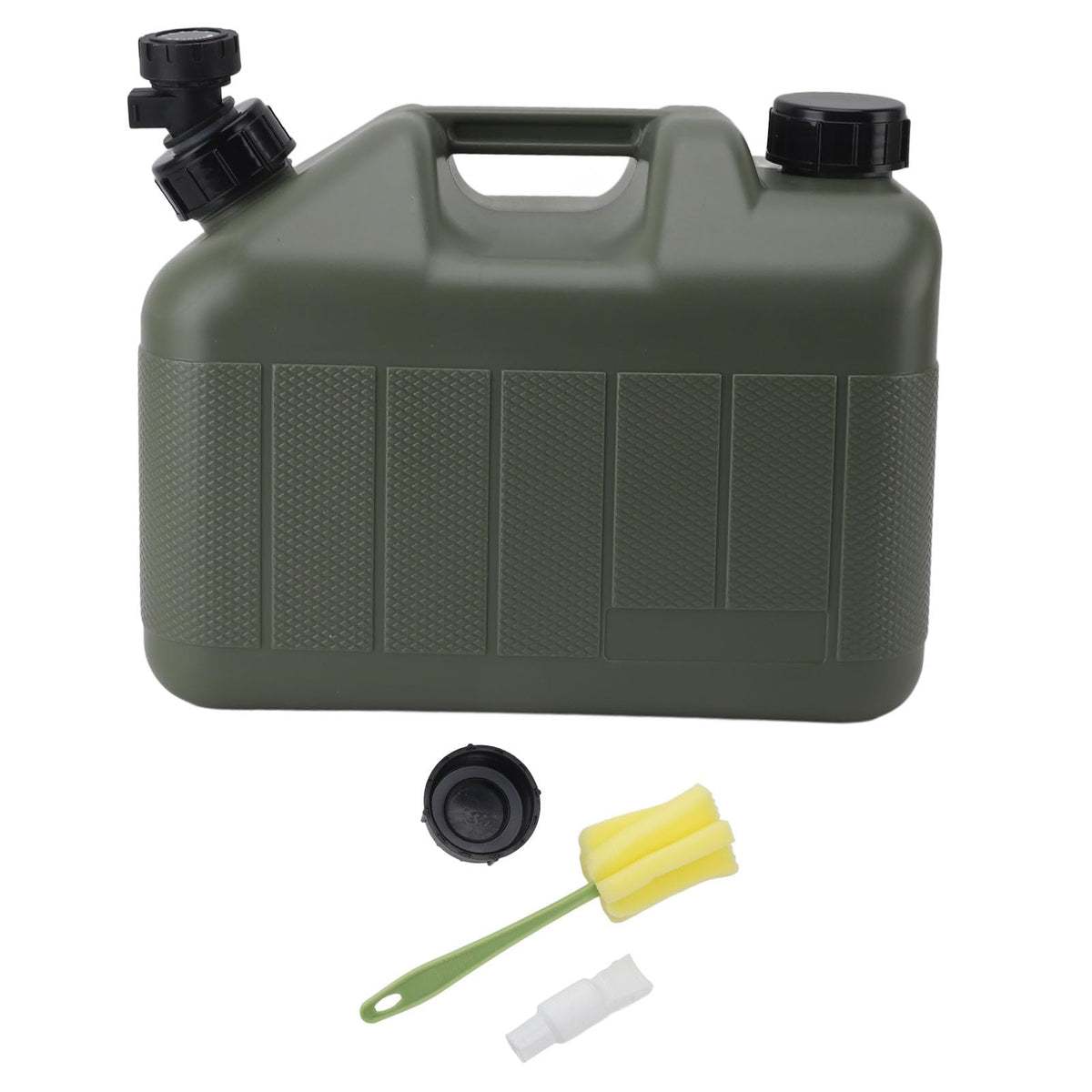 Portable 10L Green Water Storage Jug with Faucet M577