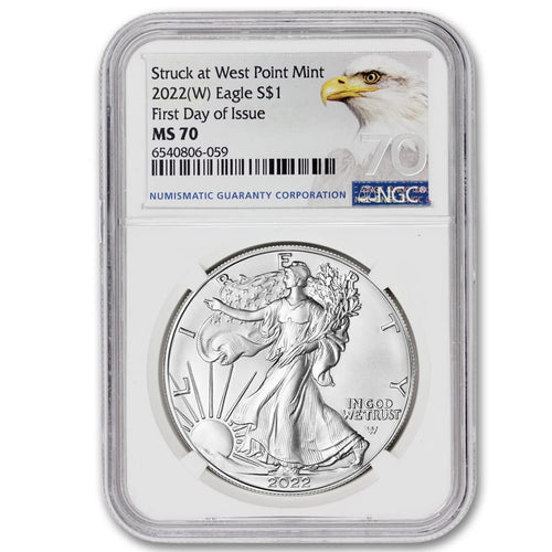 1 oz American Silver Eagle Coin MS-70 N7276
