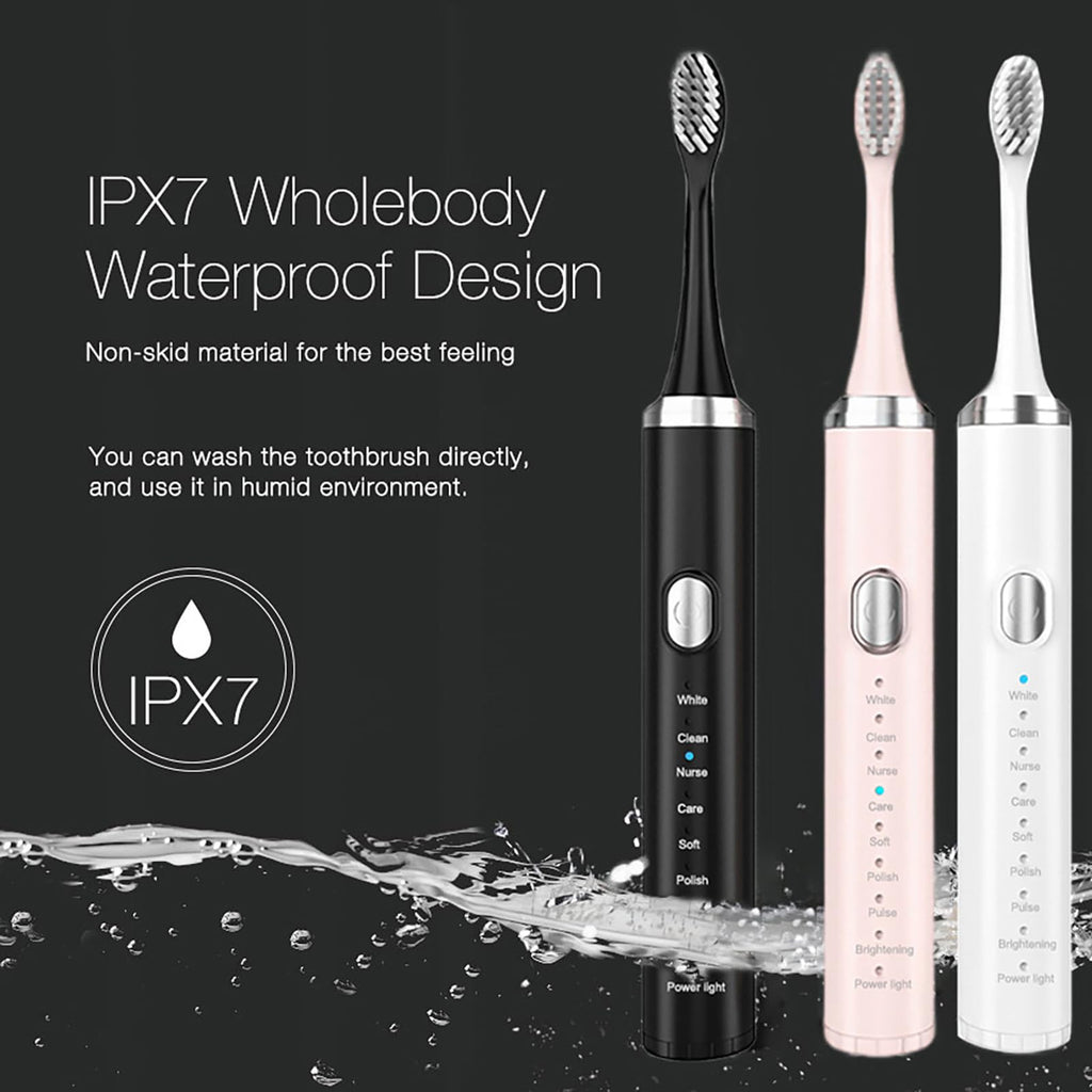 Rechargeable Electric Toothbrush with 4 Replacement Heads M214803