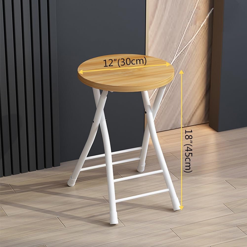 18 Inch Backless Folding Bar Stool with Footrest Q383