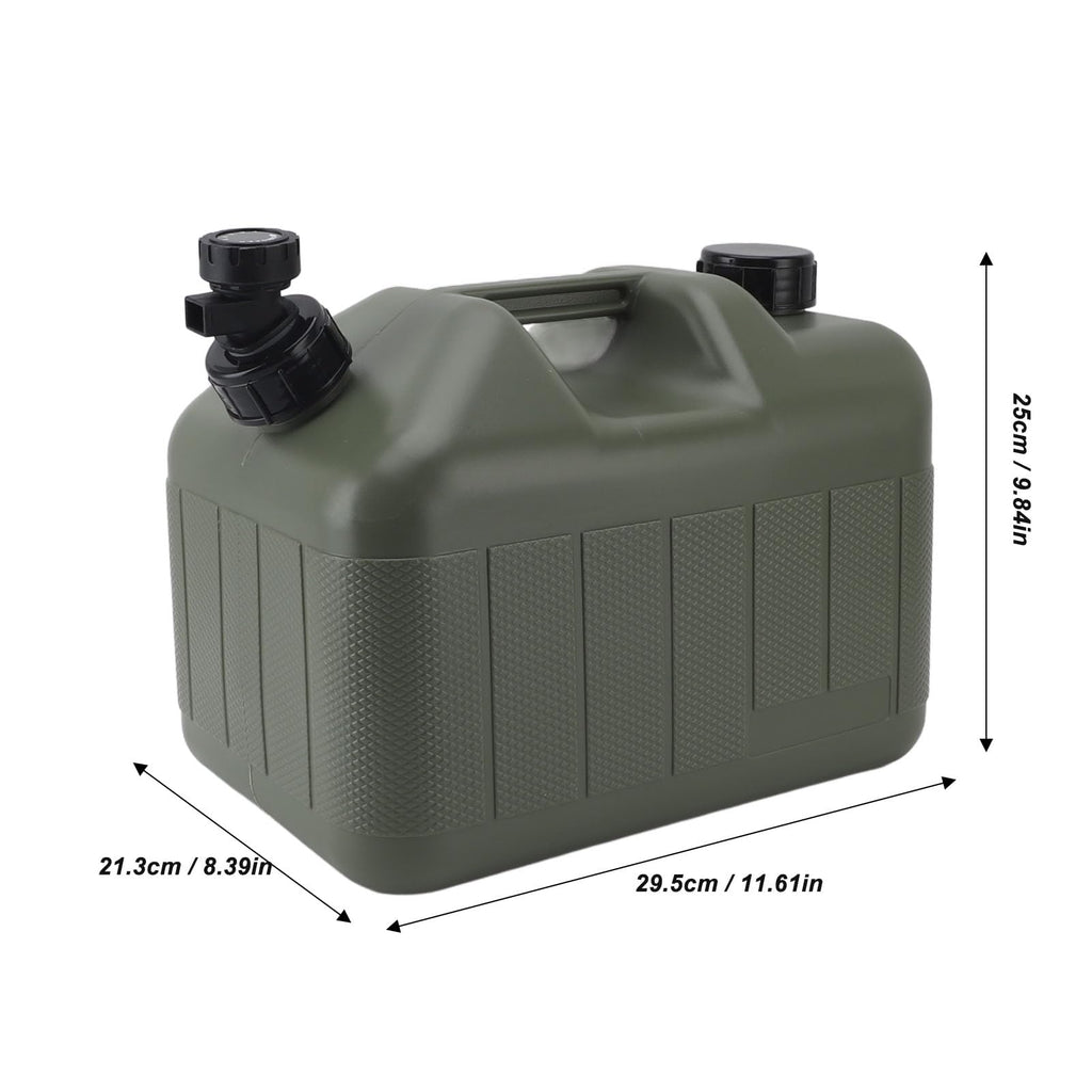 Portable 10L Green Water Storage Jug with Faucet M577
