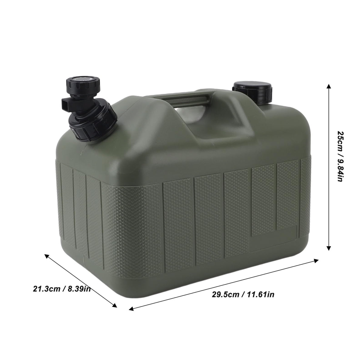 Portable 10L Green Water Storage Jug with Faucet M577