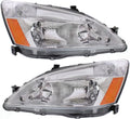 Headlights Lens and Housing Pair/Set for 2003-2007 Honda Accord Y549756