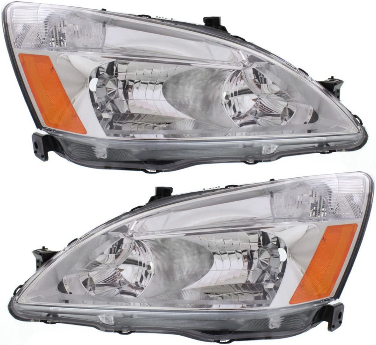 Headlights Lens and Housing Pair/Set for 2003-2007 Honda Accord Y549756