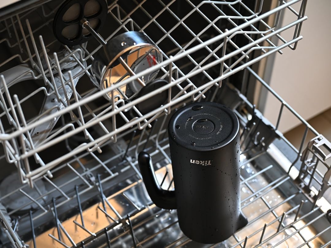 Black 34Oz Stainless Steel French Press Coffee Maker O51098