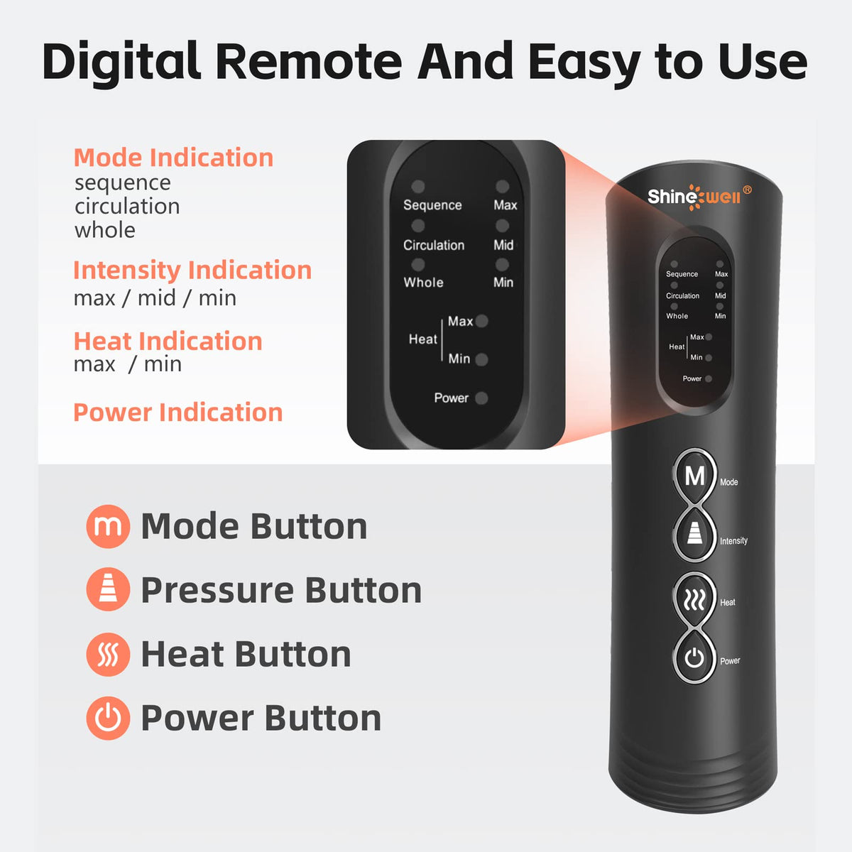 Air Compression Leg Massager with Heat O89085