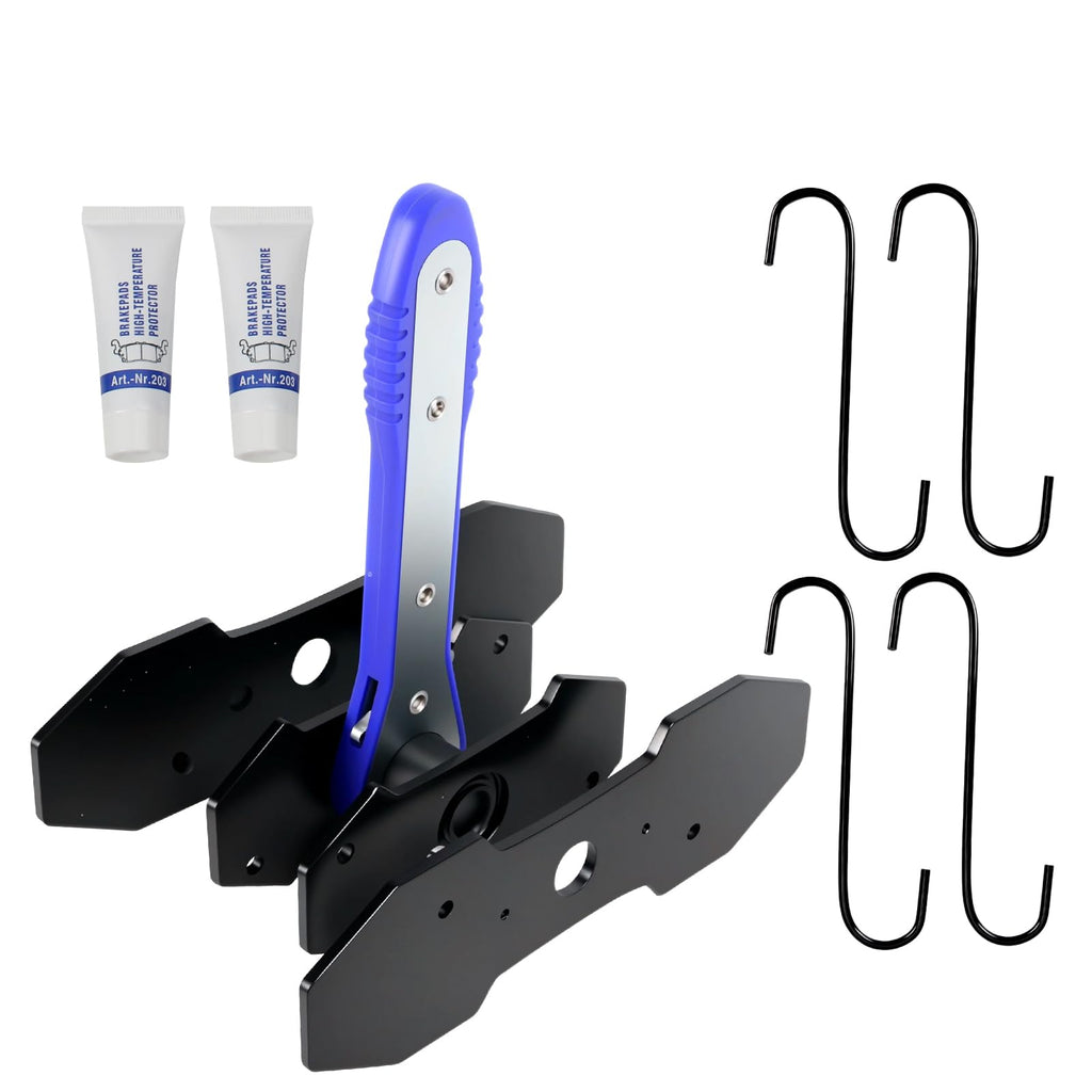 Brake Caliper Compression Tool Kit with 4 Hooks & Steel Plates G3287