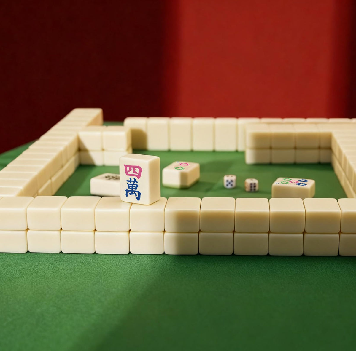 Mini Mahjong Set with 166 White Tiles X8557