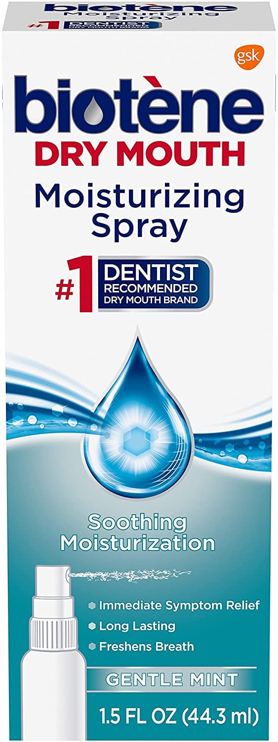 Gentle Mint Moisturizing Mouth Spray, 1.5 Fl Oz (Pack of 2) D923