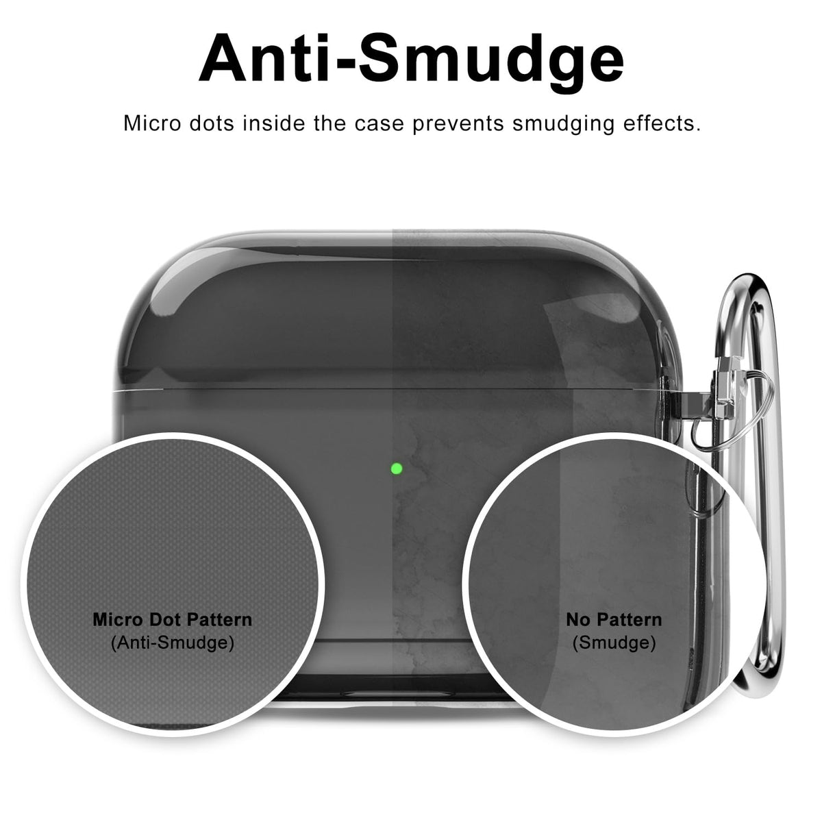 Clear Hard Plastic Airpods 3 Case with Keychain V61653