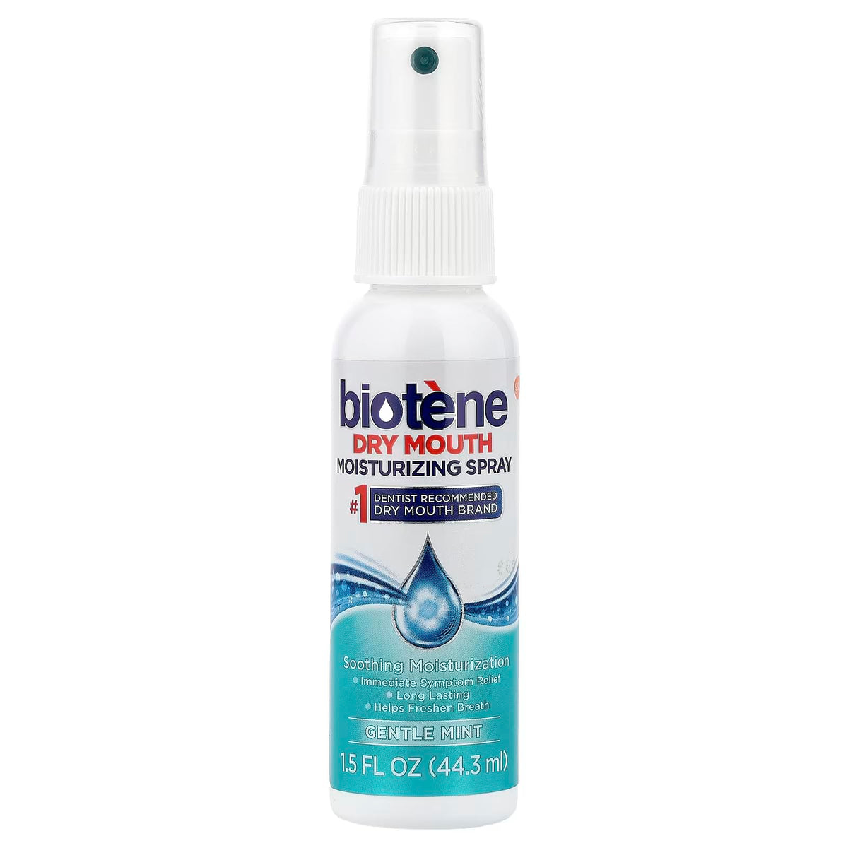 Gentle Mint Moisturizing Mouth Spray, 1.5 Fl Oz (Pack of 2) D923