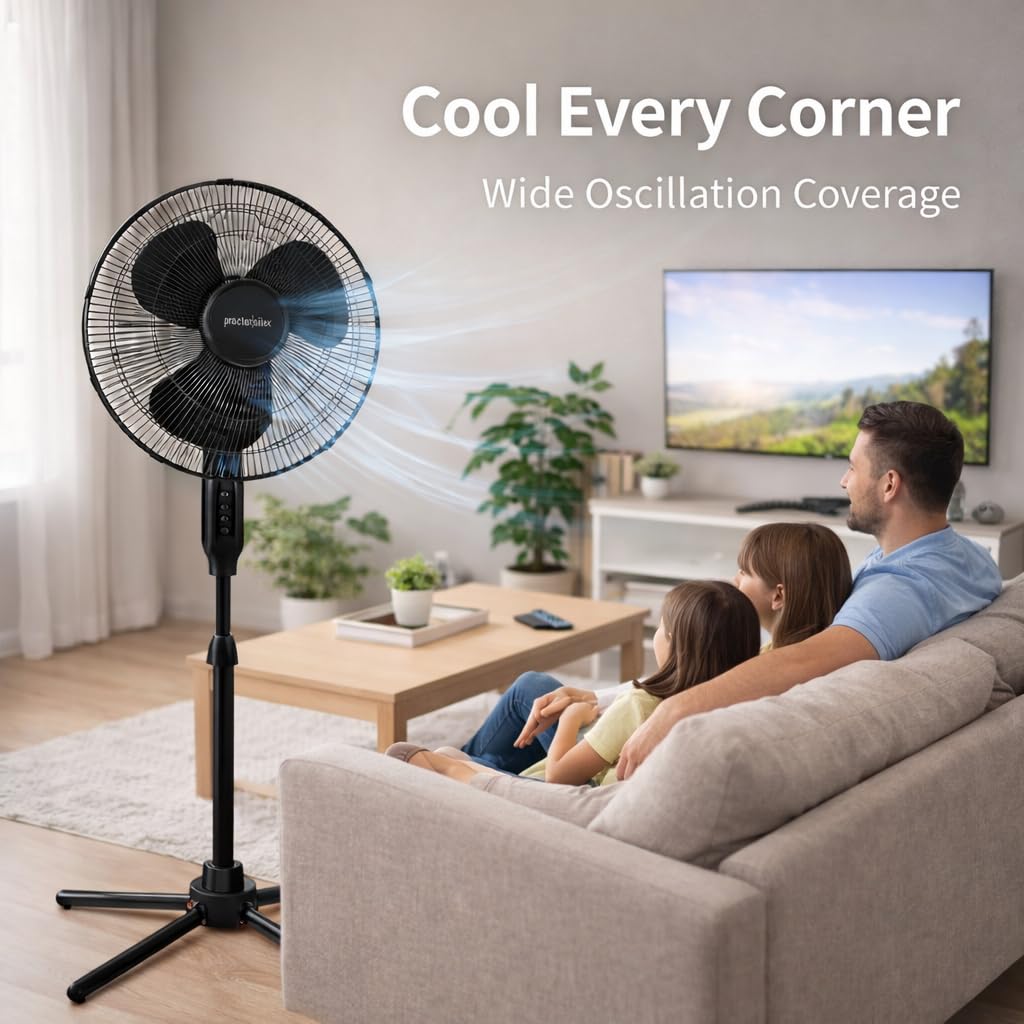 16-Inch 3-Speed Oscillating Pedestal Fan N267066