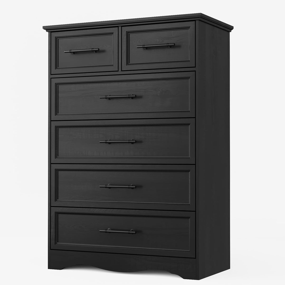 Black 6 Drawer Dresser M89141