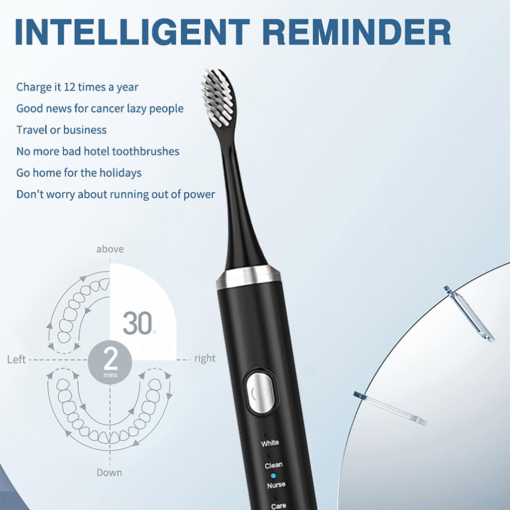 Rechargeable Electric Toothbrush with 4 Replacement Heads M214803