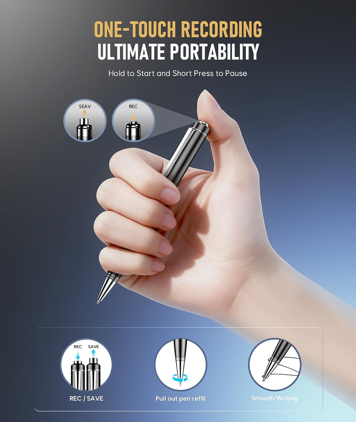 64GB Voice Activated Digital Voice Recorder X907