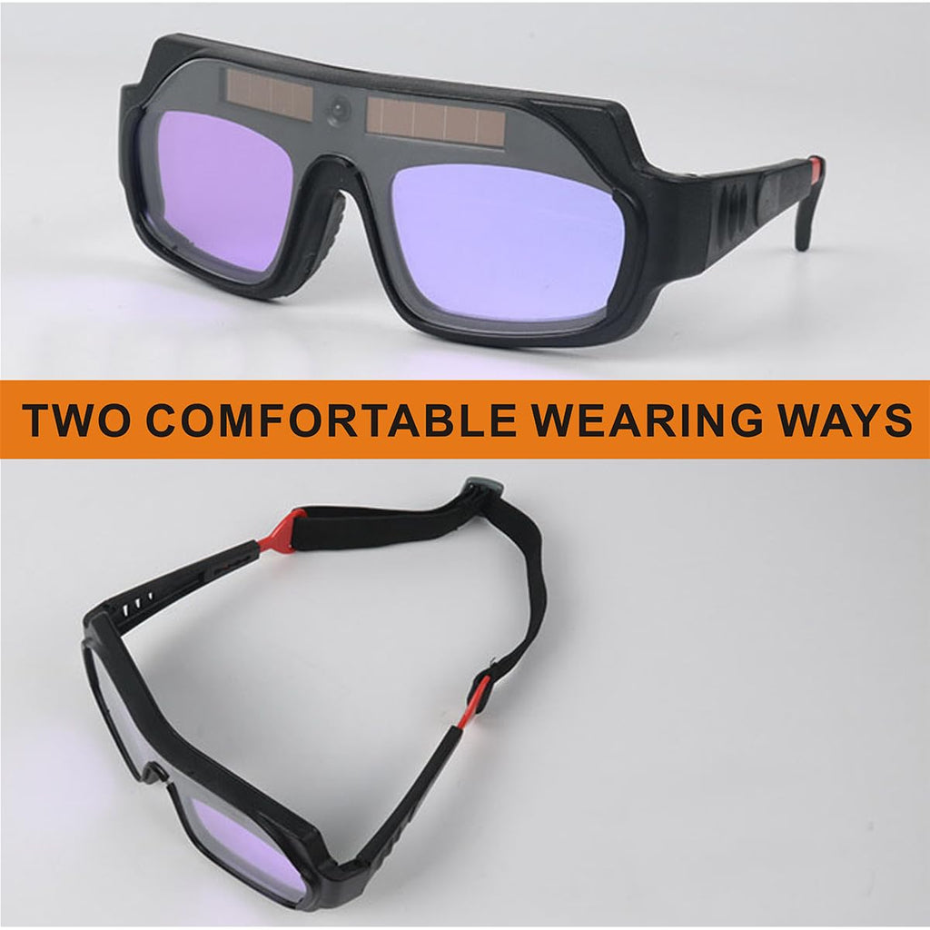Auto Darkening Welding Glasses with Gloves and PC Lens D56143