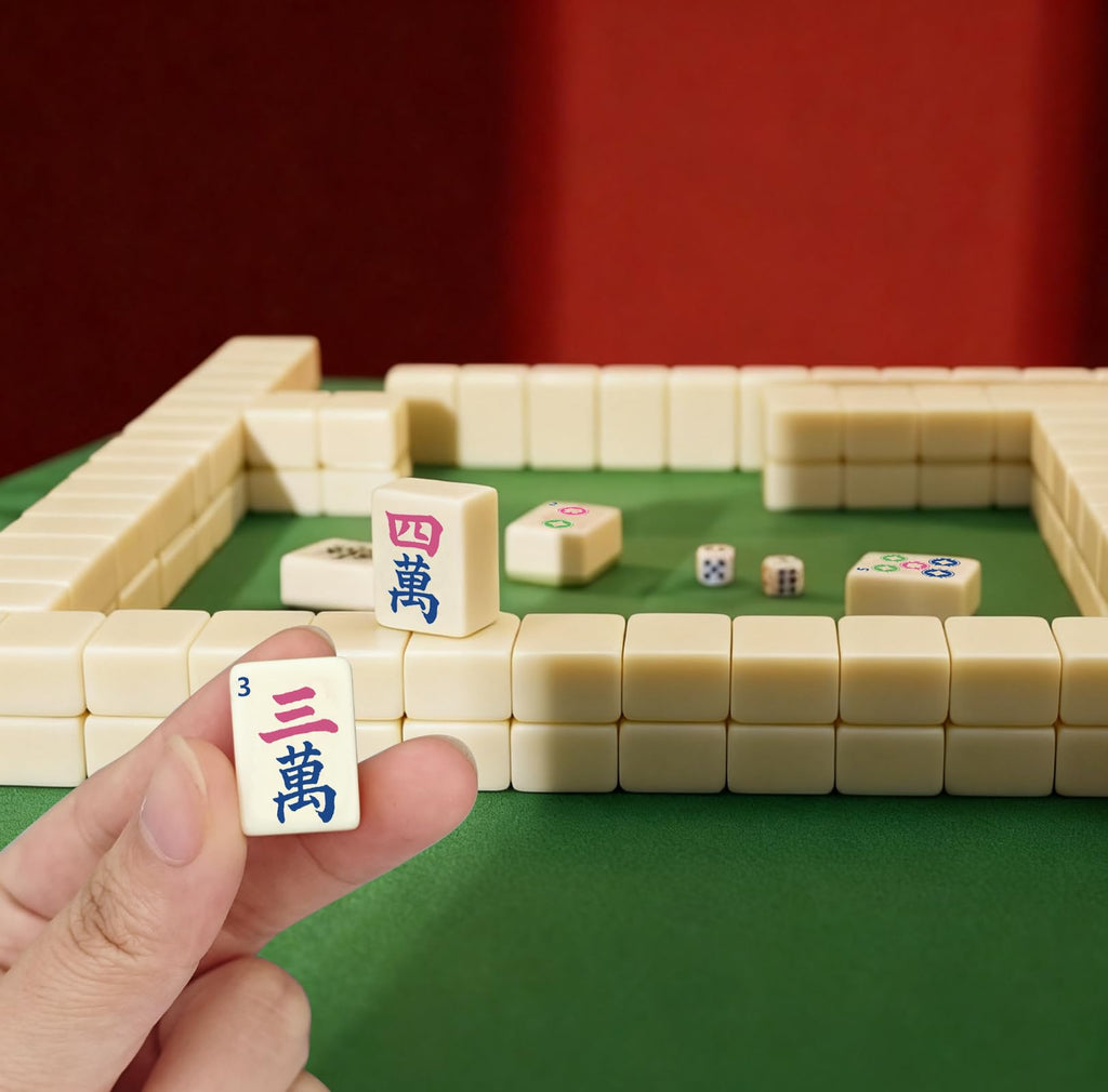 Mini Mahjong Set with 166 White Tiles X8557