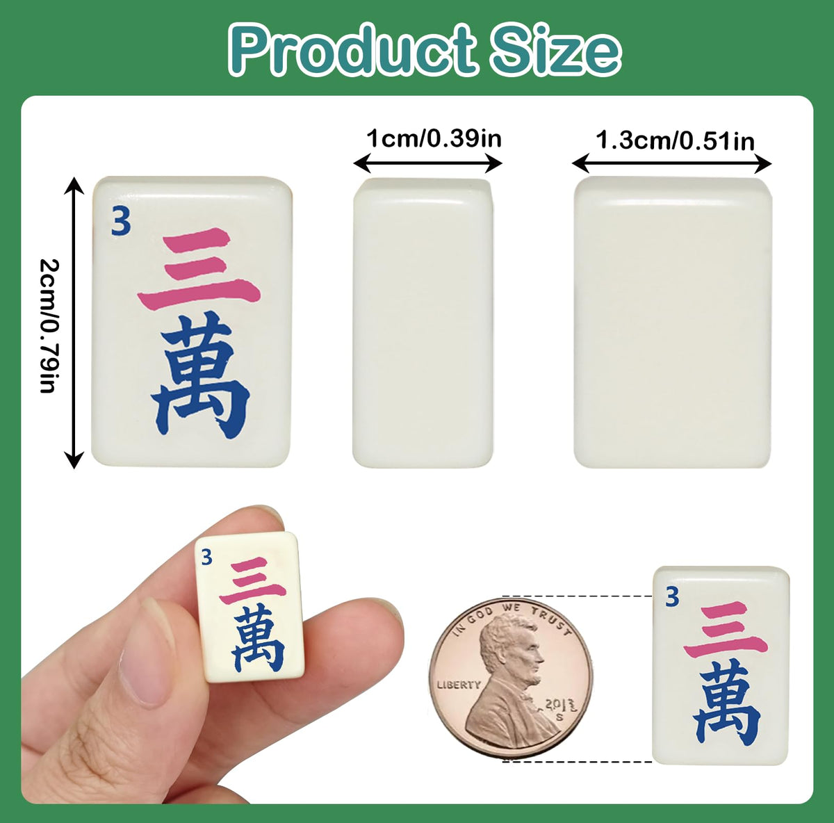 Mini Mahjong Set with 166 White Tiles X8557