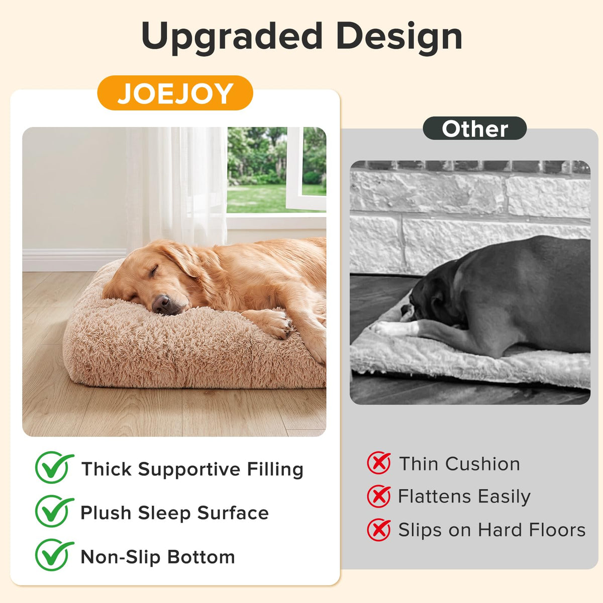 Large Washable Plush Dog Bed Crate Pad C1397
