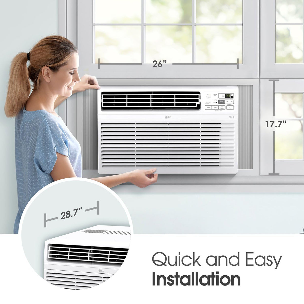18,000 BTU White Window Air Conditioner I251784