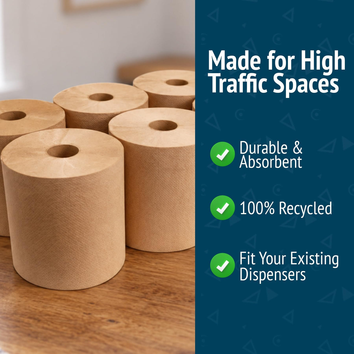 Brown Hardwound Roll Towels U2033