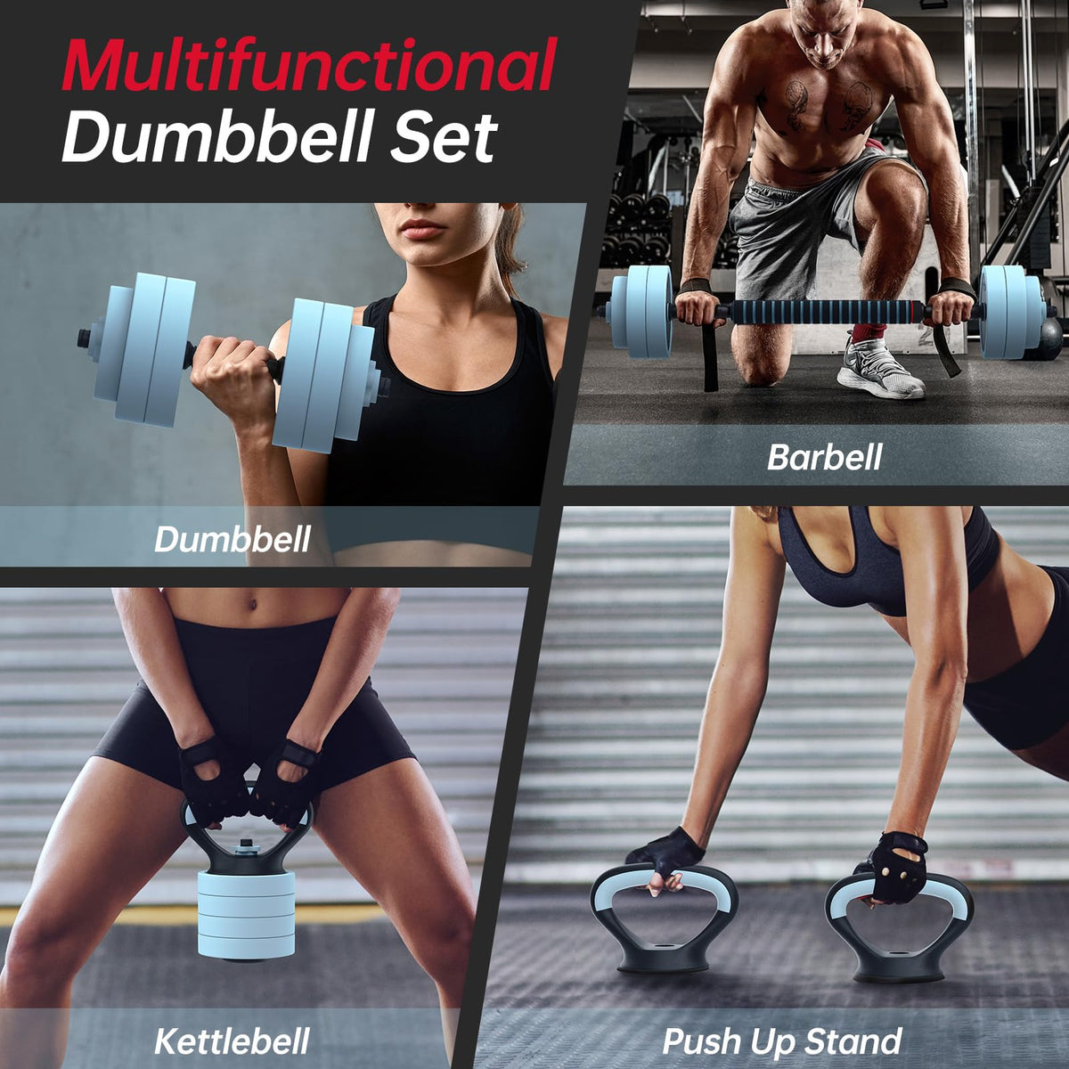 Adjustable 45lbs Dumbbell Set with Connector P538