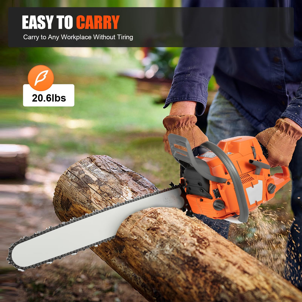 72CC 5.3HP 24" Gas Chainsaw A556138