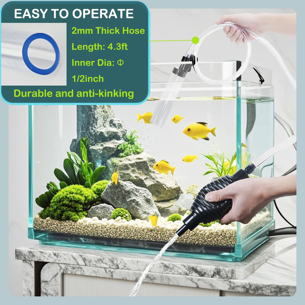 Aquarium Siphon Cleaner Fish Tank Water Changer Kit Q328