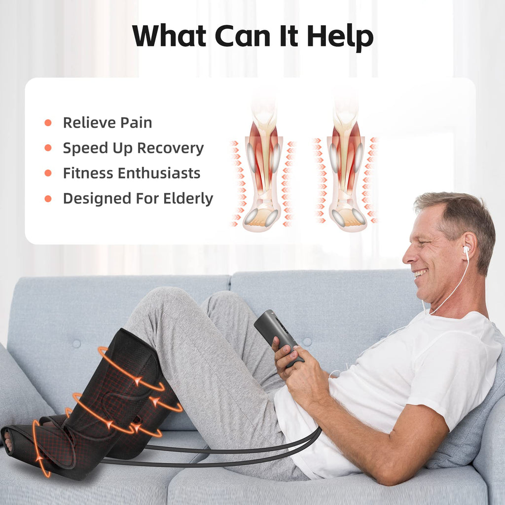 Air Compression Leg Massager with Heat O89085