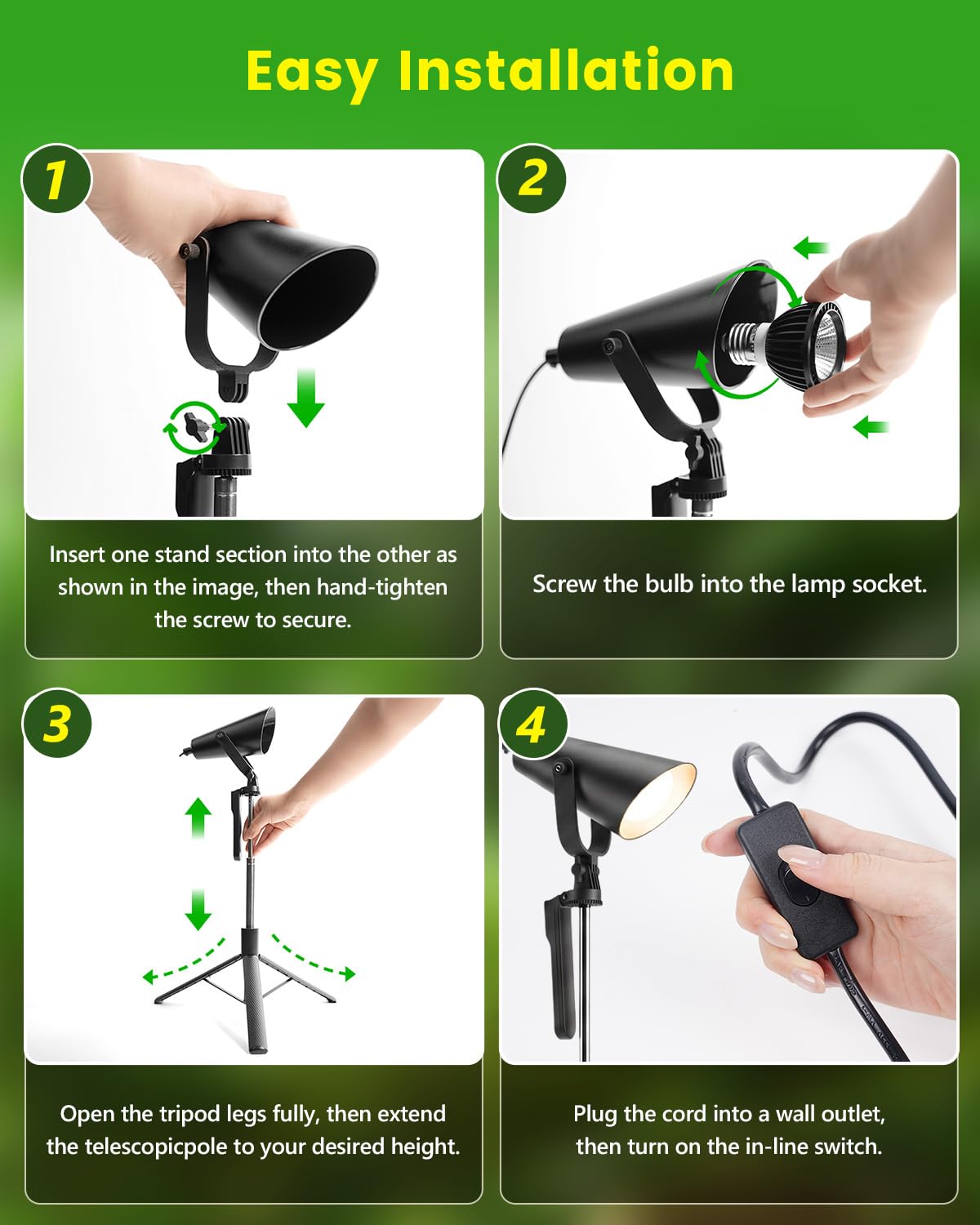 Bird Light with Adjustable Tripod Stand Y657162