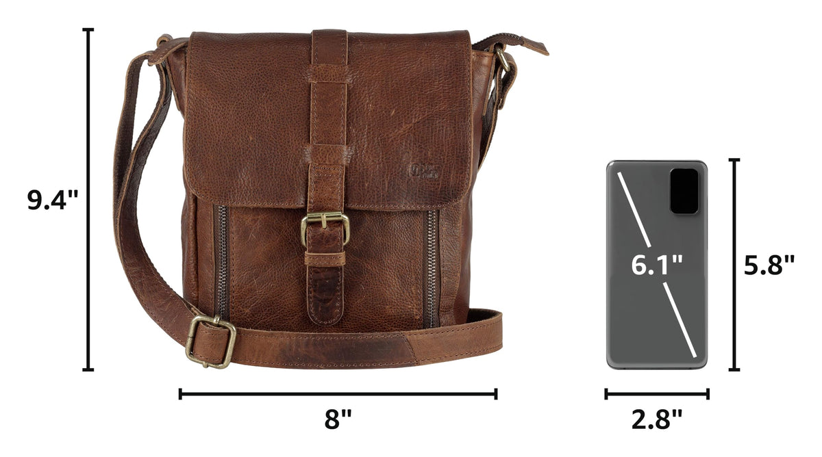 Genuine Leather Crossbody Purse and Handbags A87571