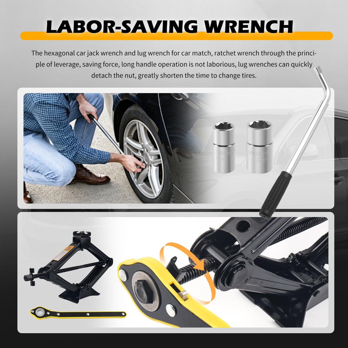 2 Ton Scissor Jacks Set T243