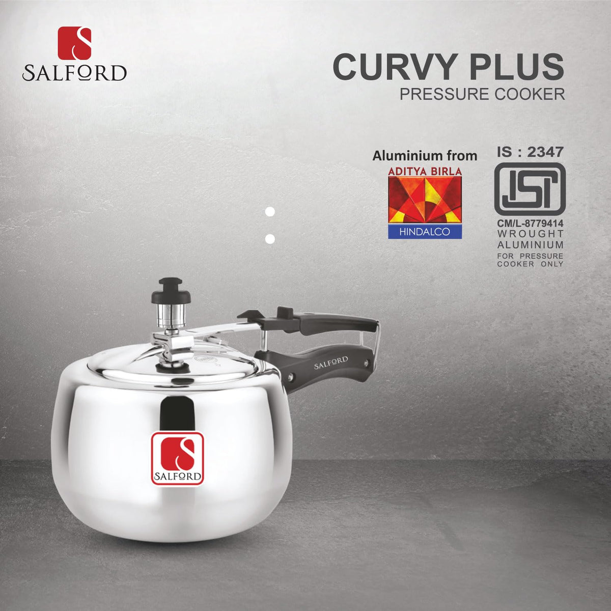 2 Litre Aluminium Pressure Cooker K3599