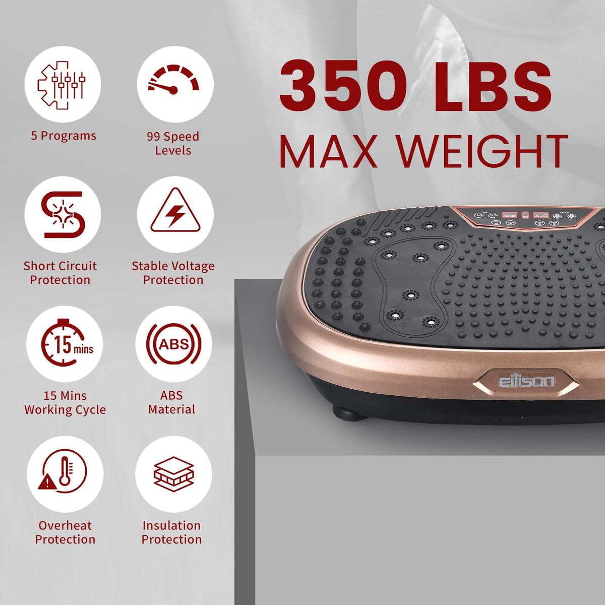 Vibration Plate Exercise Machine with 120 Speeds K701
